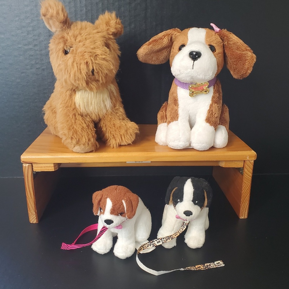 Our Generation Battat Pet Dog Lot Of 4 For 18" Dolls - Lot #2